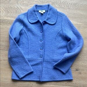 Appleseed’s 100% Wool Blue Sweater. Women’s Petite SM